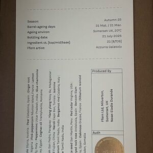 Ffern Autumn ‘25 - New in Box